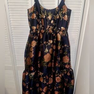 V. Chapman Avery Dress in Navy Tudor